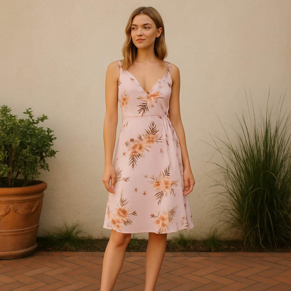 LPA Pippa Dress Pink Floral